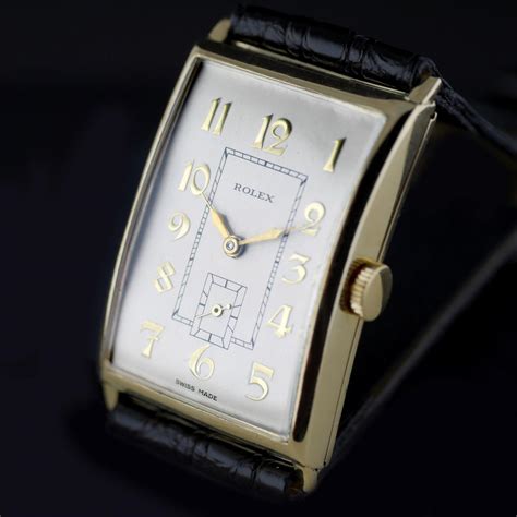 goldene antike rolex von 1930 in durchgehend 9-karätigem gold ebay|Rolex art deco watches.